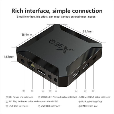 Box inteligente de IPTV 4k personalizado Allwinner H313 Android 10 Box de TV